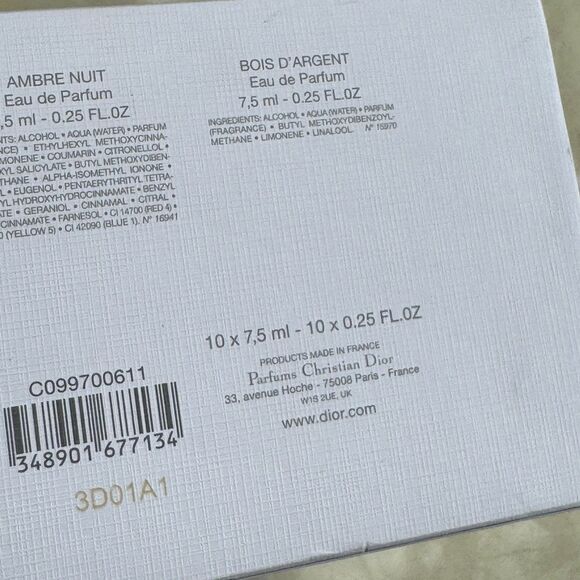 DIOR La Collection Privée EDP Discovery Set 10x .25oz/7.5ml Splash Mini Travel - Picture 10 of 11